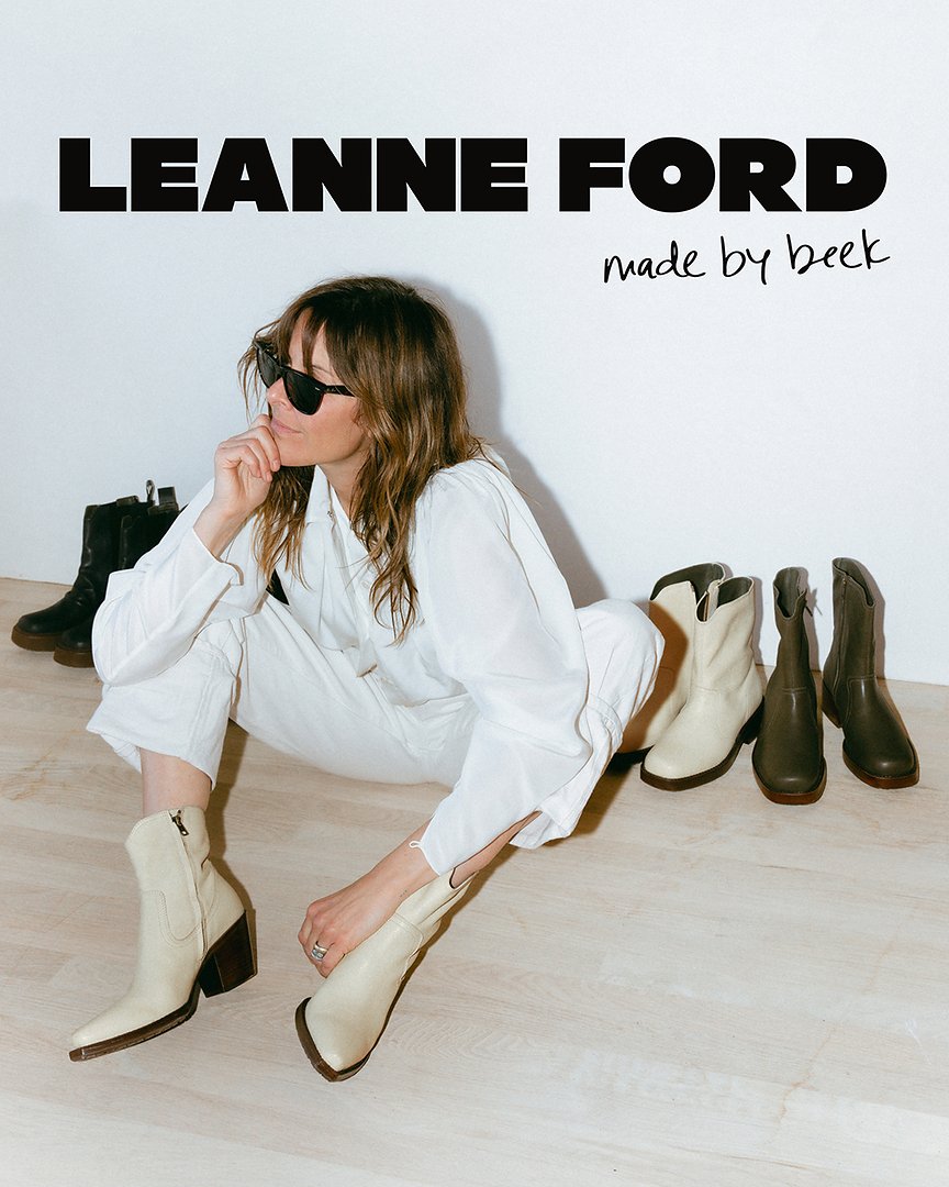 Leanne Ford Returns to Fashion with Debut Boot Collection Made by beek