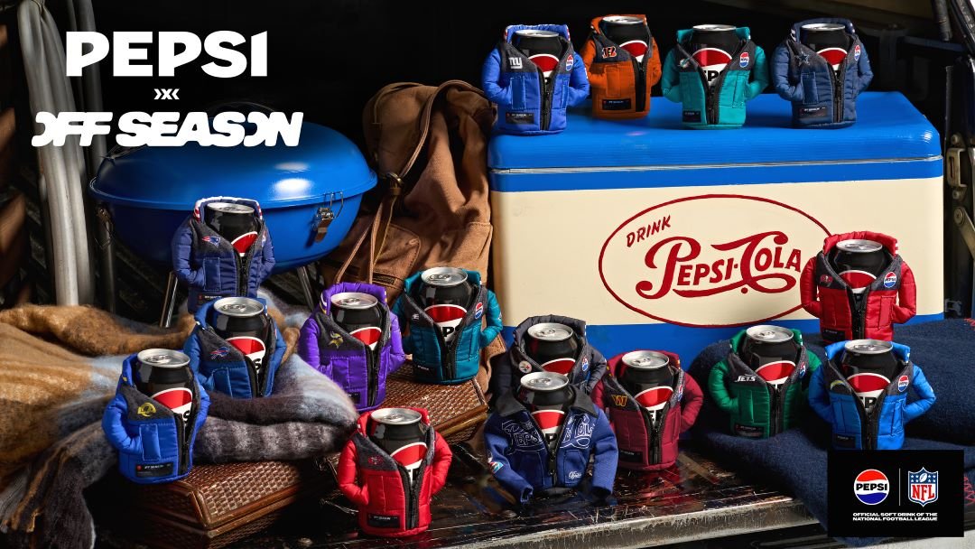 Pepsi Brings NFL Fan Fashion to Its Cans with Mini Puffer Jackets