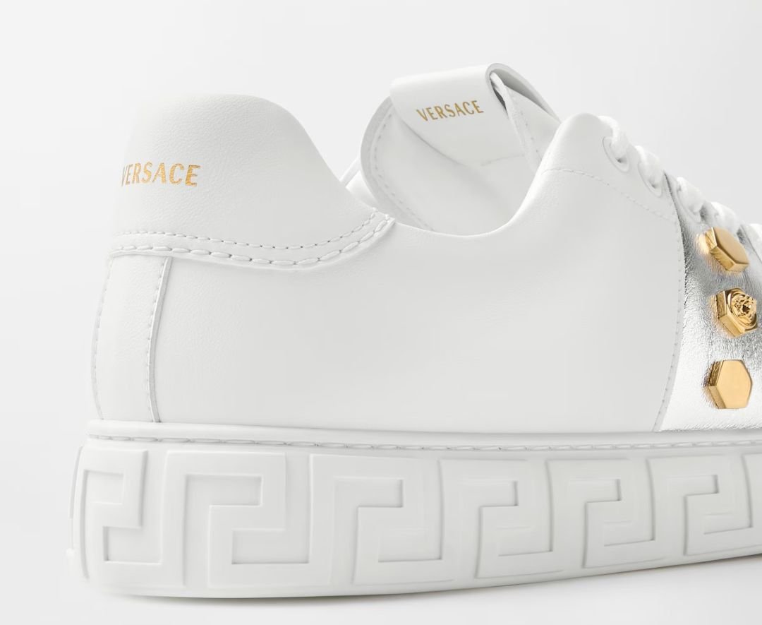 Versace’s Greca Embellished Sneakers Bring Medusa Details to Luxury Men’s Footwear